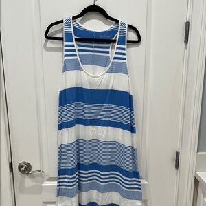 Lilly Pulitzer Blue and White Striped Backless Dress